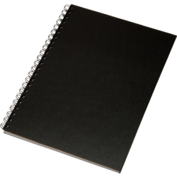Notesblok Memo Art A4 wire-o lin. sort