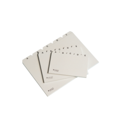 Register til kartoteksboks alfabet A5