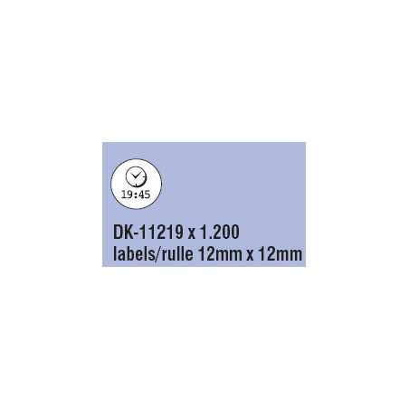 Brother DK-11219-DK11219 runde etiketter ø12mm 1200stk.
