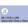 Brother DK-11219-DK11219 runde etiketter ø12mm 1200stk.