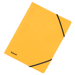Elastikmappe uden klapper Esselte A4 gul