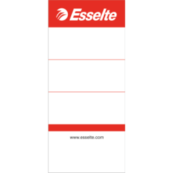 Rygetiket Esselte brevordner 75mm kort