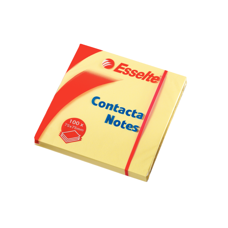 Contacta Notes 75x75mm gul