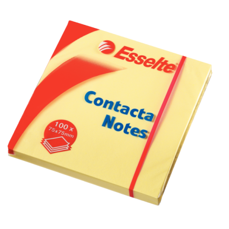 Contacta Notes 75x75mm gul
