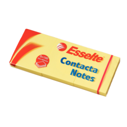 Contacta Notes 50x40mm gul 3pak