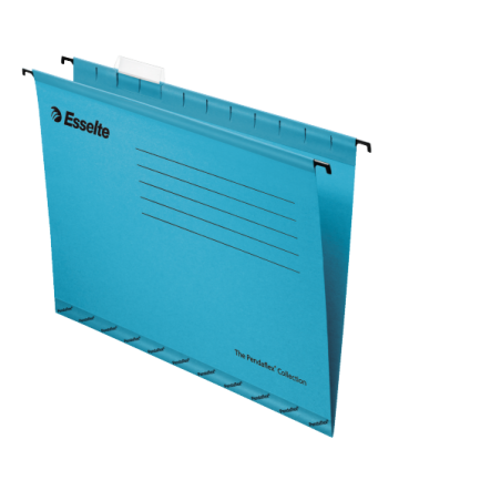 Hængemappe Esselte folio (ikke A4) blå 25stk.