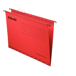 Hængemappe Esselte folio (ikke A4) rød 25stk.