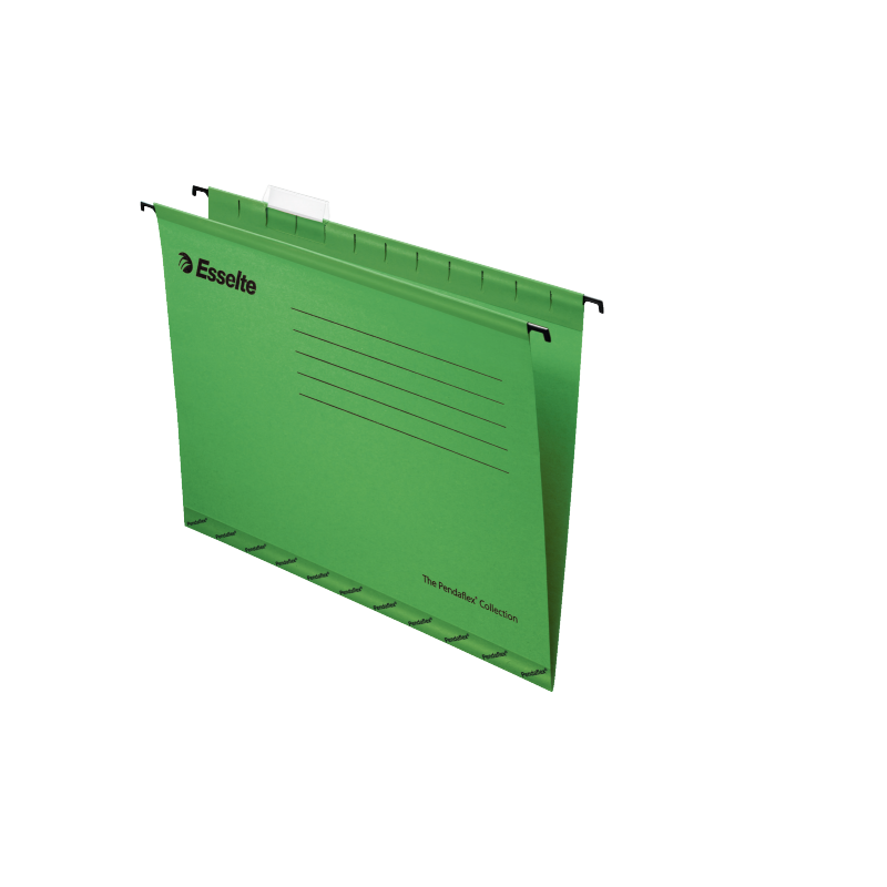 Hængemappe Esselte folio format (ikke A4) grøn 25stk.
