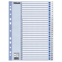 Register Esselte PP A4 1-31 hvid