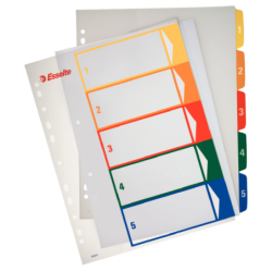 Register Projekt PP A4+ Printbar 1-5 hvi