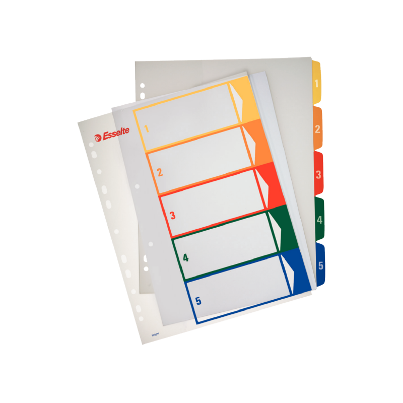 Register Projekt PP A4+ Printbar 1-5 hvi