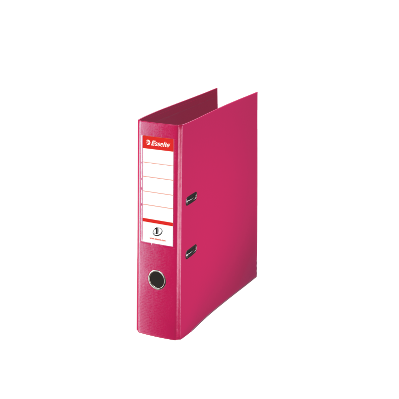 Brevordner Esselte No1 PP A4-75mm fuchsia