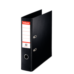 Brevordner Esselte No1 PP A4-75mm sort
