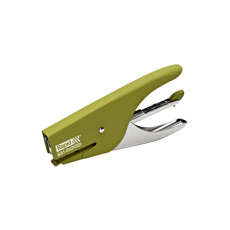 Hæftetang Rapid S51 15ark SoftGrip olive