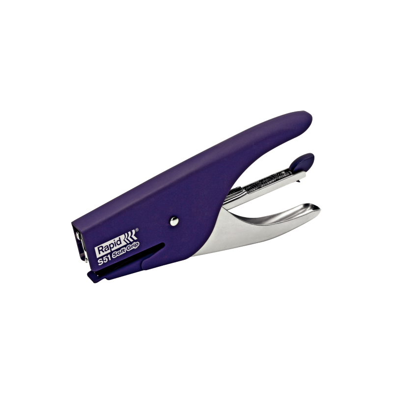 Hæftetang Rapid S51 15ark SoftGrip lilla