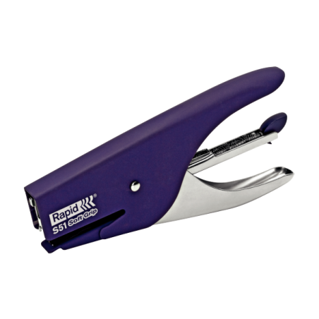 Hæftetang Rapid S51 15ark SoftGrip lilla