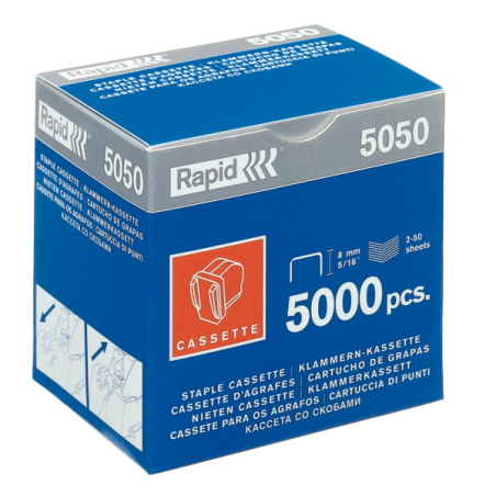 Hæfteklammekassette 5050 3-pak 3x5000