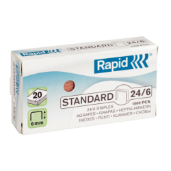 Hæfteklamme Rapid Stand. 24-6 kobb 1000