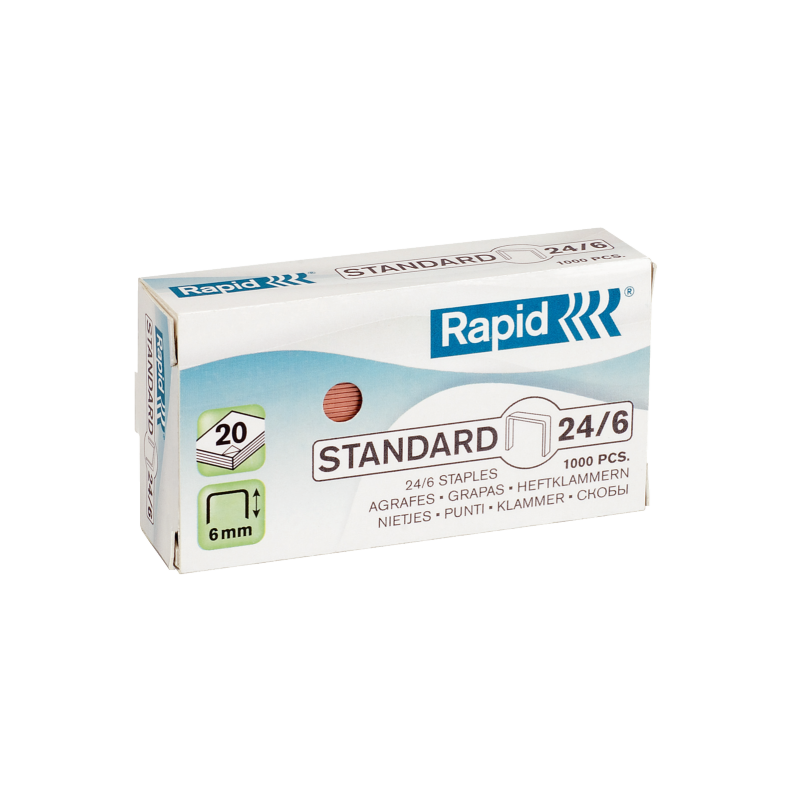Hæfteklamme Rapid Stand. 24-6 kobb 1000