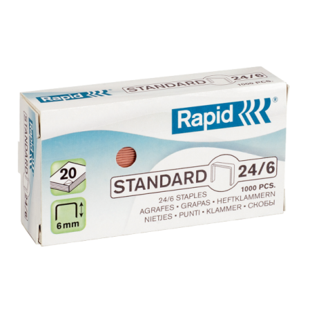 Hæfteklamme Rapid Stand. 24-6 kobb 1000