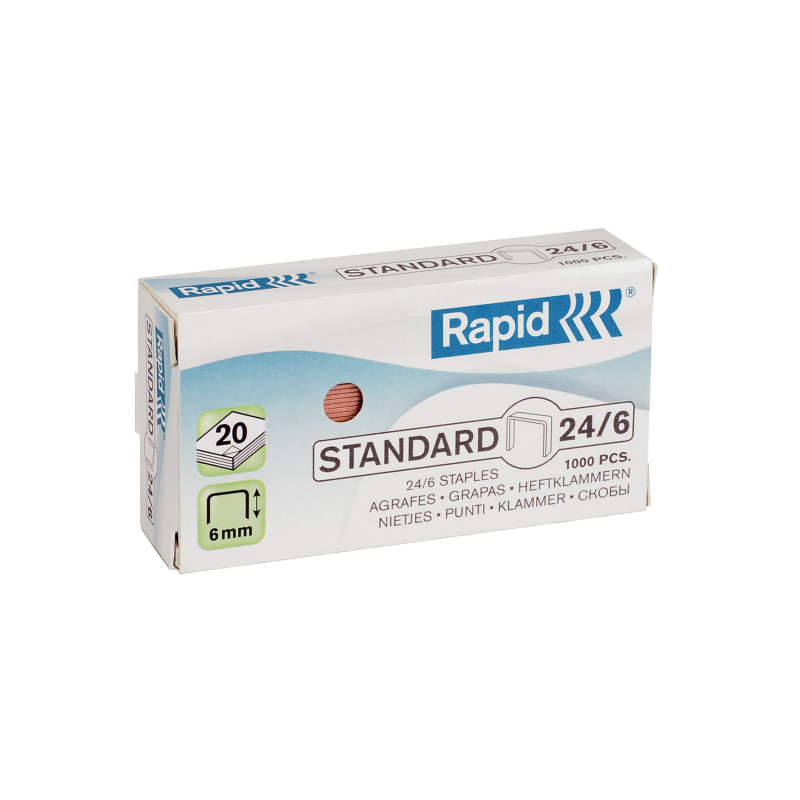 Hæfteklamme Rapid Stand. 26-6 galv 1000