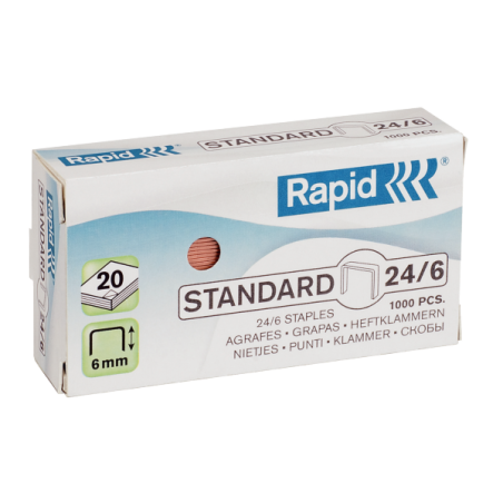 Hæfteklamme Rapid Stand. 26-6 galv 1000