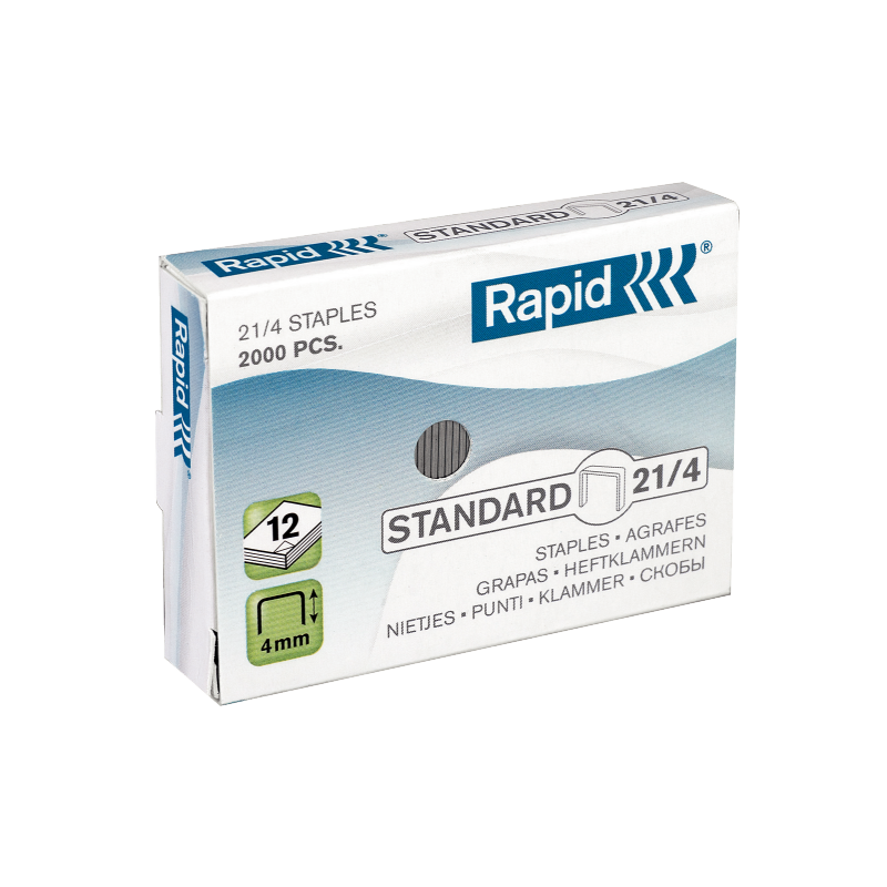 Hæfteklamme Rapid Stand. 21-4 galv 2000