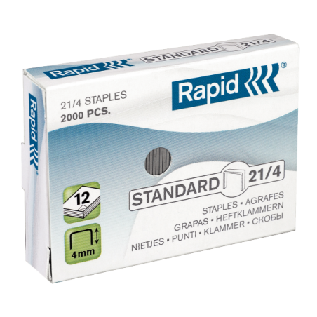 Hæfteklamme Rapid Stand. 21-4 galv 2000