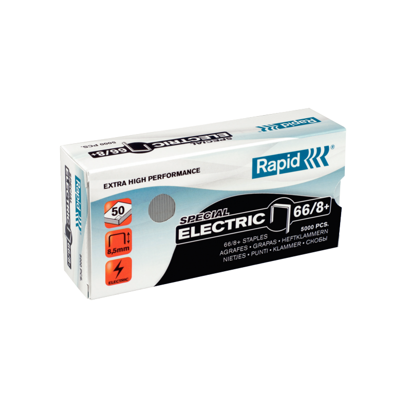 Hæfteklamme Rapid SuperStrong 66-8+ pakke med 5000stk. 24868000