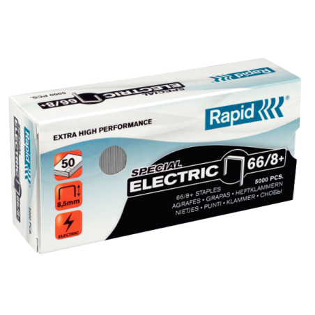 Hæfteklamme Rapid SuperStrong 66-8+ pakke med 5000stk. 24868000