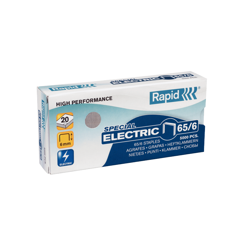 Hæfteklamme Rapid Strong 65-6 galv 5000 Hæfteklamme Rapid Strong 65-6 galv 5000