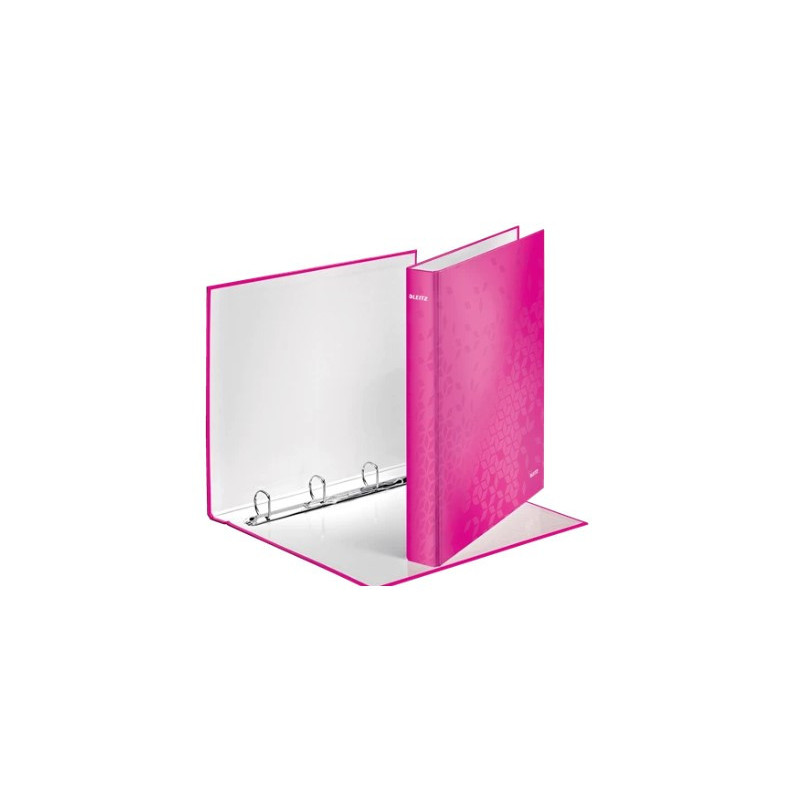 Ringordner Leitz A4+ 4DR-25mm WOW pink