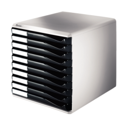 Form set 10 skuffer A4 sort