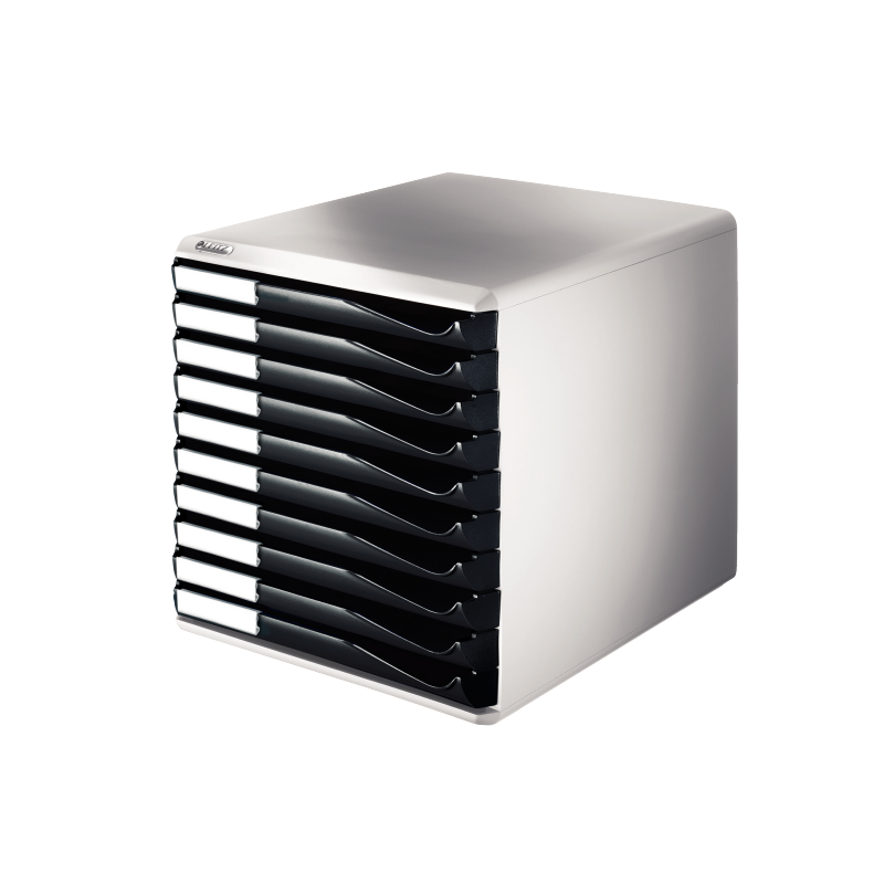 Form set 10 skuffer A4 sort