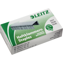 Hæfteklamme Leitz nr. 10 æske a 1000