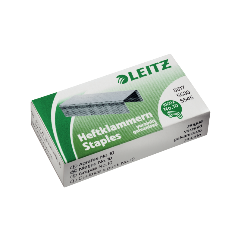 Hæfteklamme Leitz nr. 10 æske a 1000