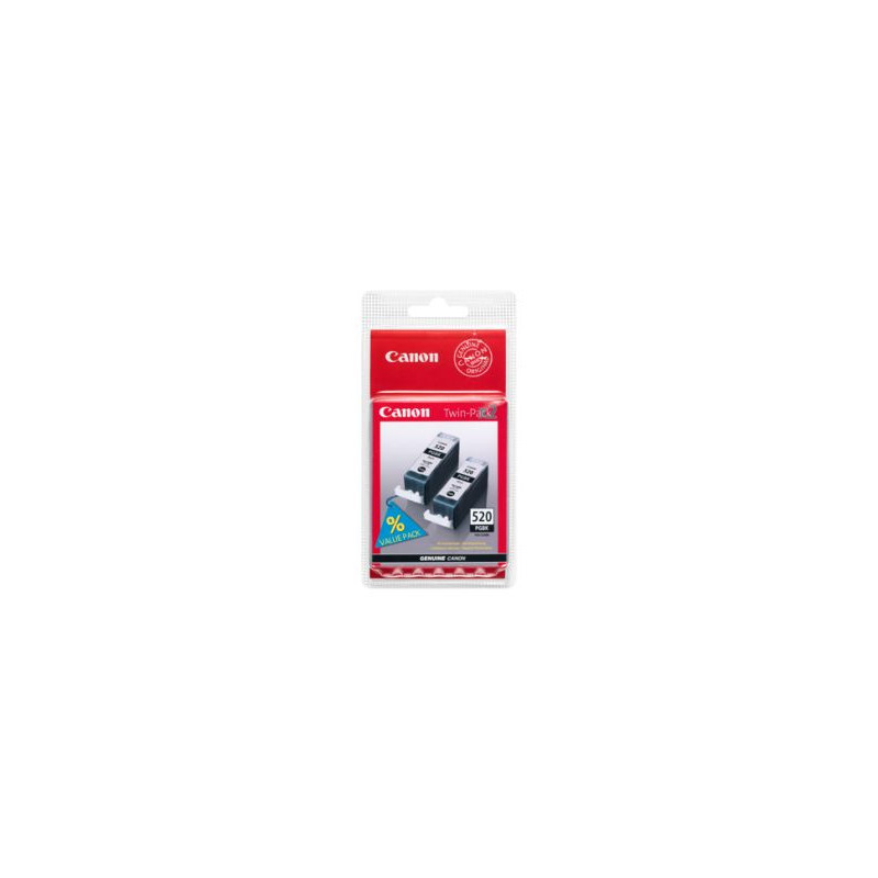 PGI-520BK Twin pack 2 stk. sort blækpatron