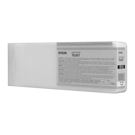 Epson blækpatron C13T636700 lyst sort