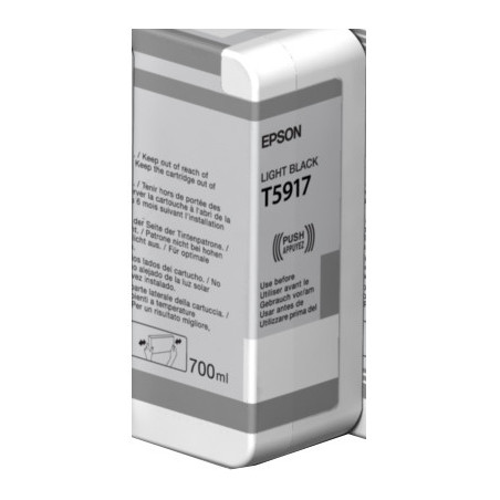 Epson blækpatron C13T591700 lyst sort