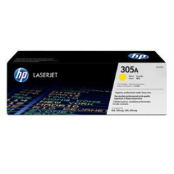 Tonerpatron CE412A HP Laserjet 305A Gul