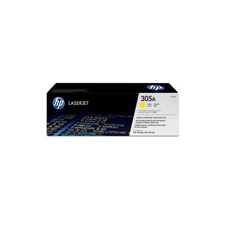 Tonerpatron CE412A HP Laserjet 305A Gul