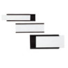 Magnetiske label holdere 10x60mm 72stk. 7-450100