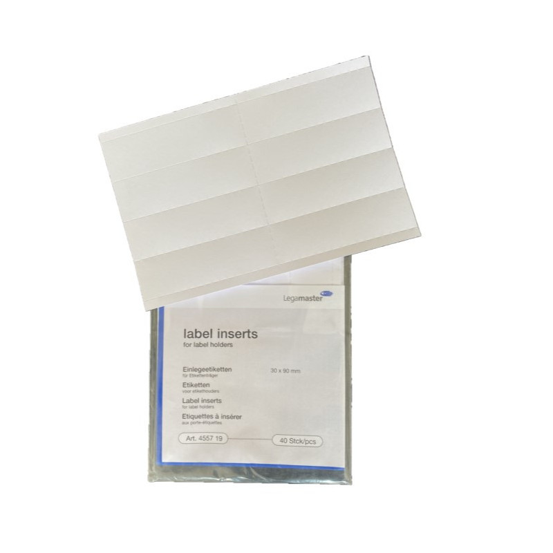Etiketter til Magnetholdere 30x90mm (40stk.) 7-455719 (Udsalg få stk)