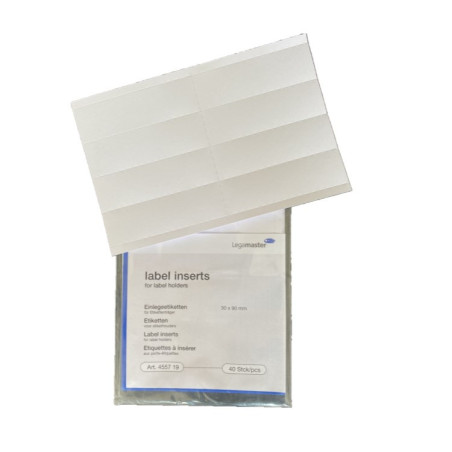 Etiketter til Magnetholdere 30x90mm (40stk.) 7-455719 (Udsalg få stk)