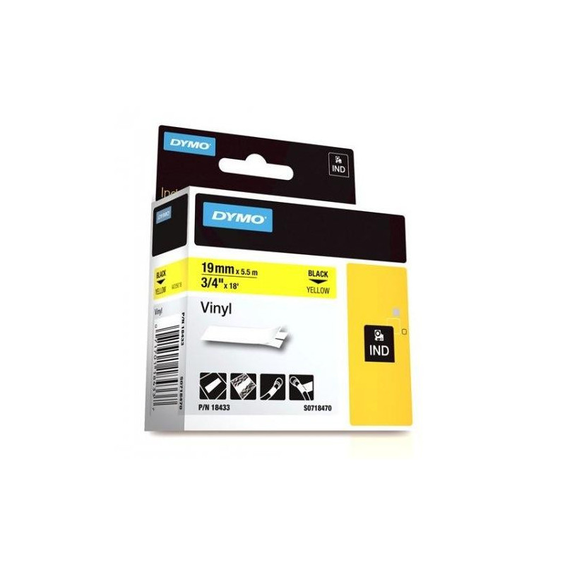DYMO Rhino 18433 Vinyl tape 19mm x 5