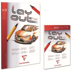 Clairefontaine 96533 Layoutblok 75gr. I A4 (5stk.)