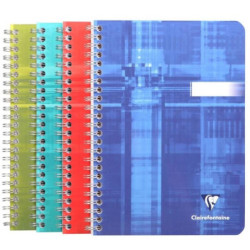 Clairefontaine 8546C Spiralbøger 90gr. Linieret A5