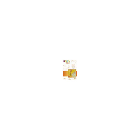 Clairefontaine 95097C Papir fra hele verdenen 120gr. gul I A4 (3stk.)