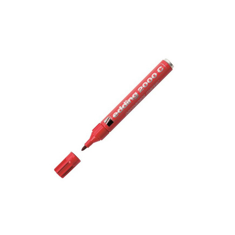 Edding 2000C-2 rød permanent marker