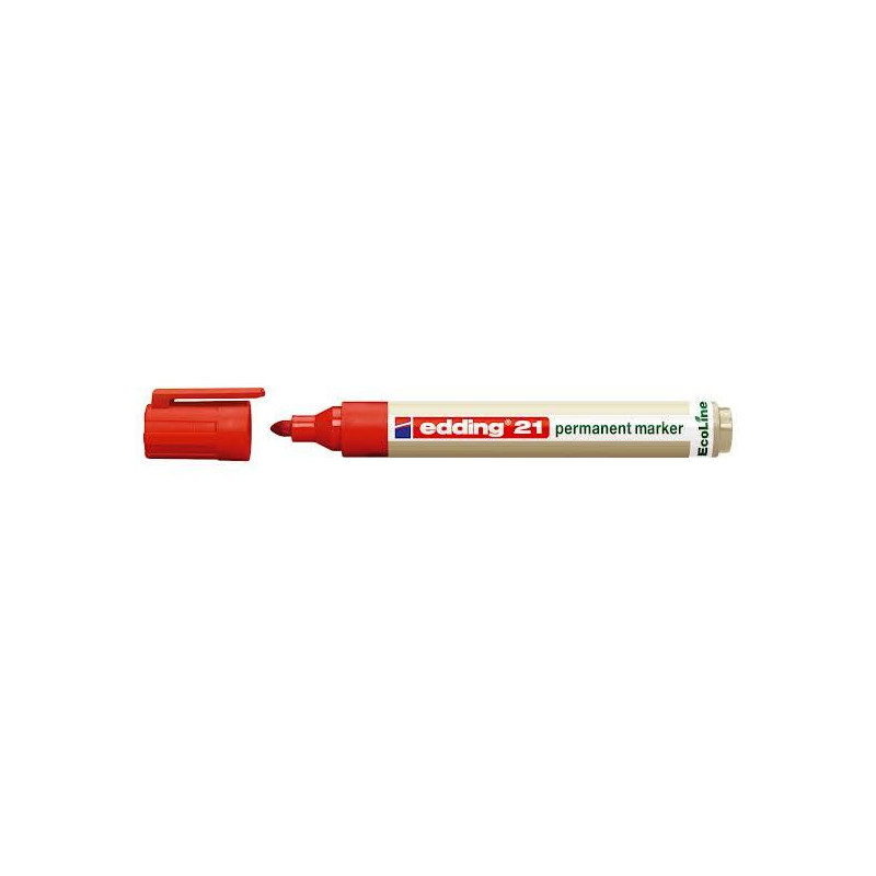 Edding 21-002 rød Permanent ecoline marker